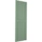 Ekena Millwork True Fit PVC Two Panel Chevron Modern Style Fixed Mount Shutters, Track Green, 12W x 42H, PR TFP101CV12X042TG - alternate 3